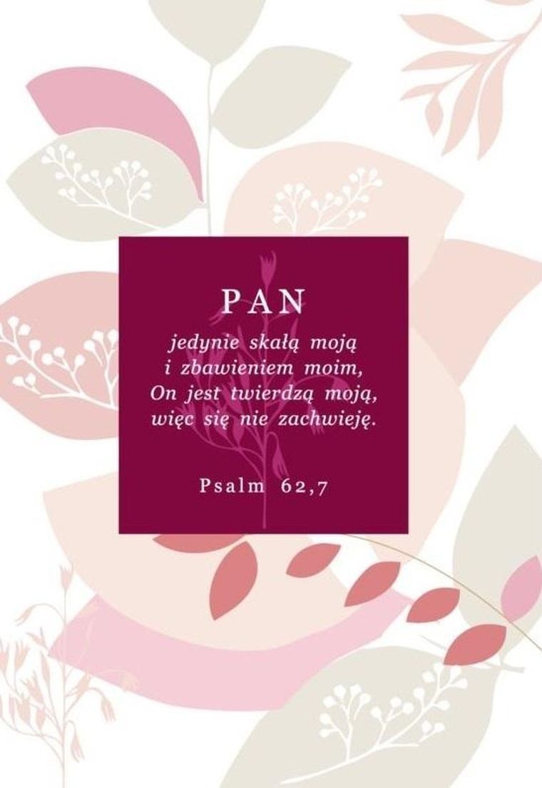Szaron, kartka okolicznościowa, Pan jedynie skałą