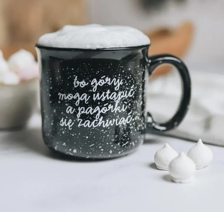 Szaron, kubek vintage, Bo góry