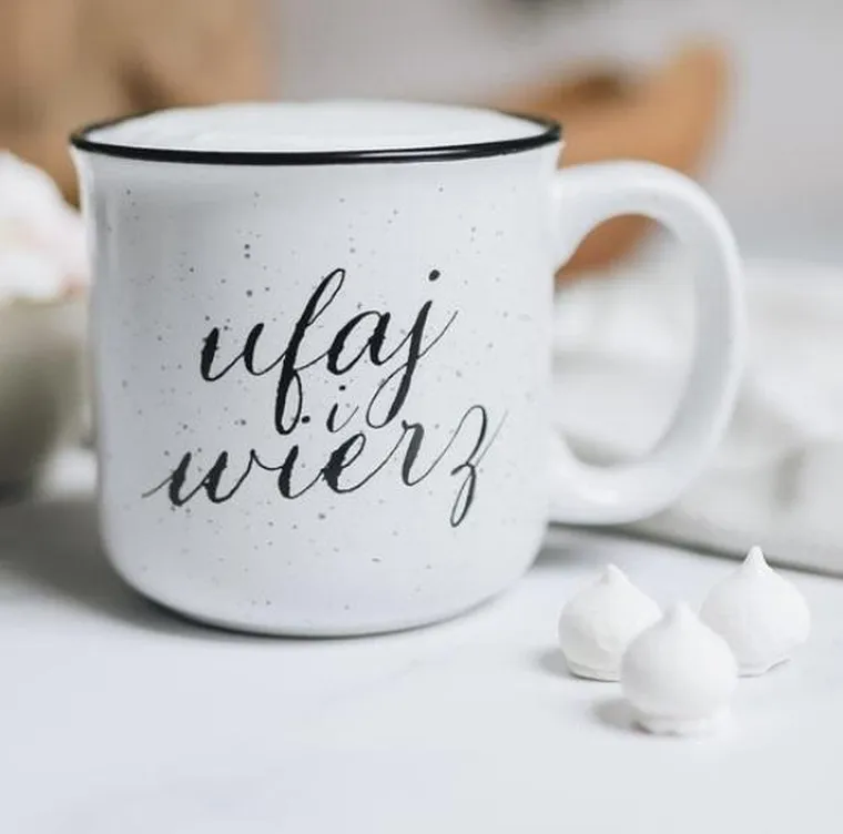 Szaron, kubek vintage, Ufaj wierz