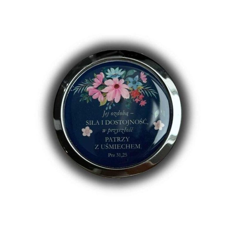 Szaron, lusterko kieszonkowe okrągłe, Jej ozdobą