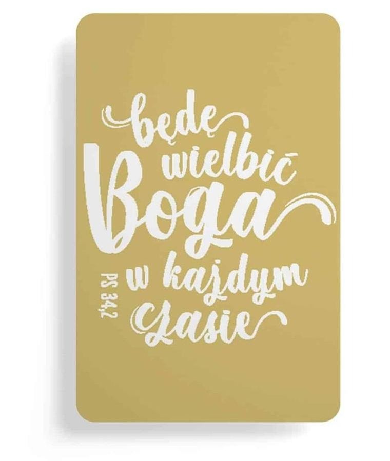 Szaron, magnes na lodówkę, Będę wielbić Boga w każdym