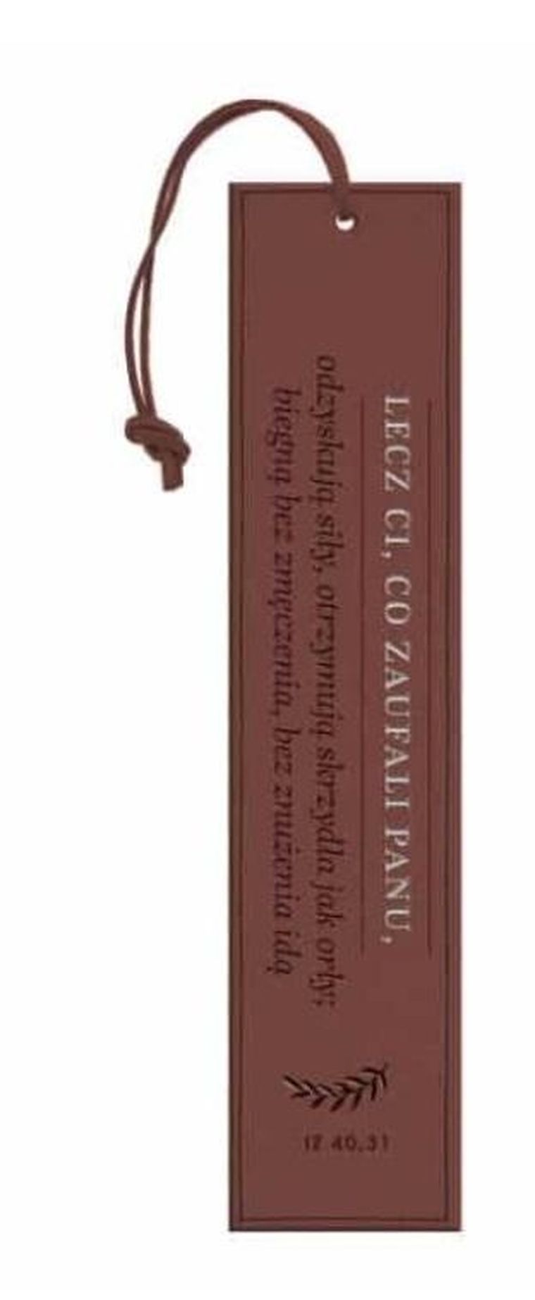 Szaron, zakładka skórzana, Lecz ci co zaufali