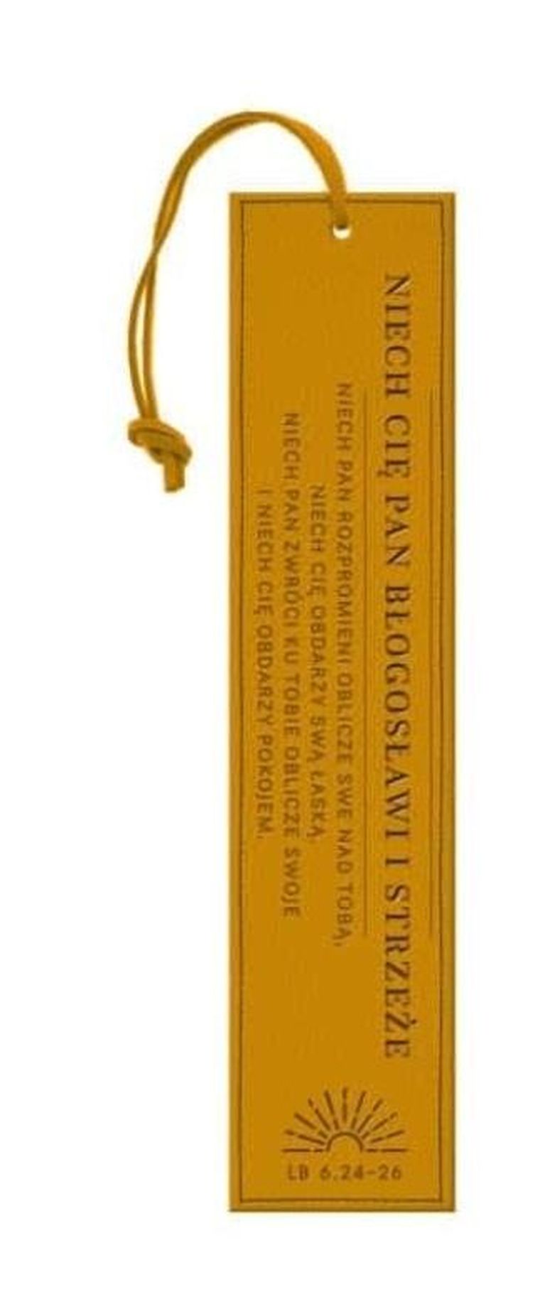 Szaron, zakładka skórzana, Niech cię Pan błogosławi