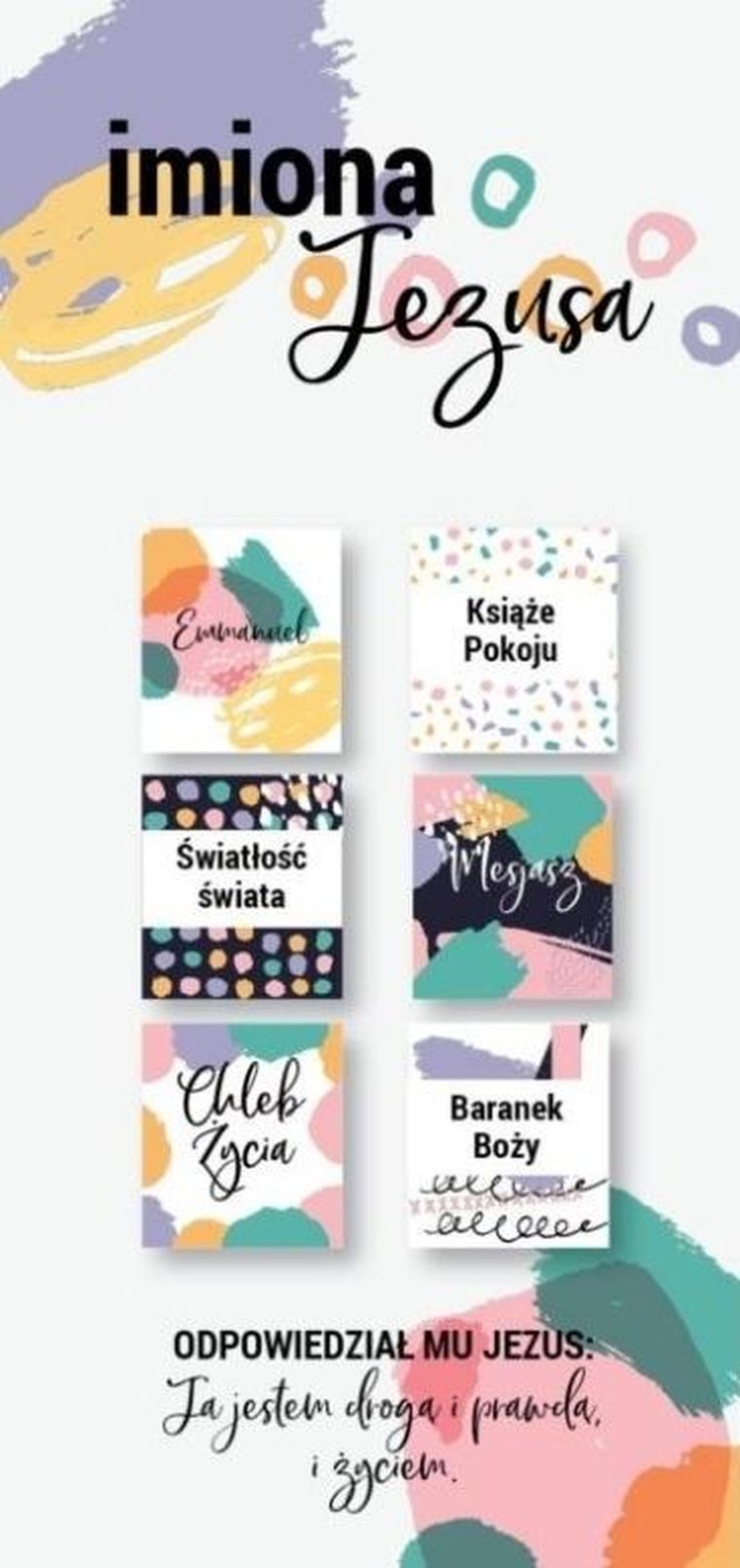 Szaron, zakładki Magnetyczne, Imiona Jezusa