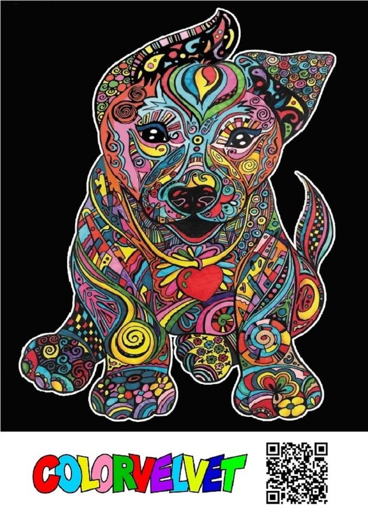 Szczeniak. Kolorowanka welwetowa, 47-35 cm