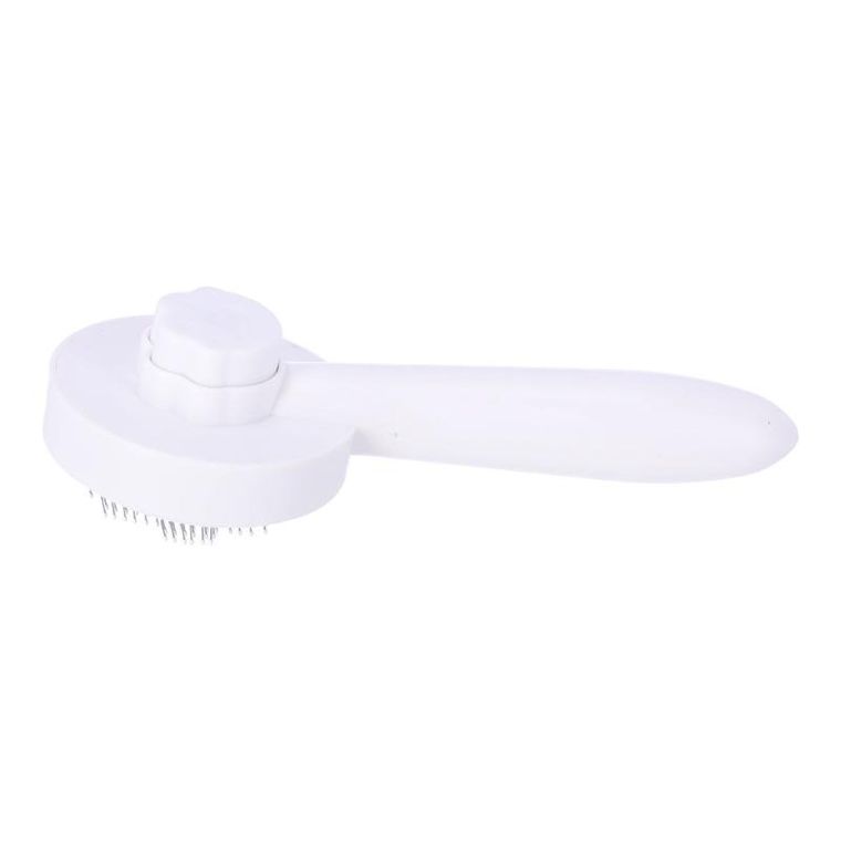 Szczotka do usuwania sierści psa lub kota, biała