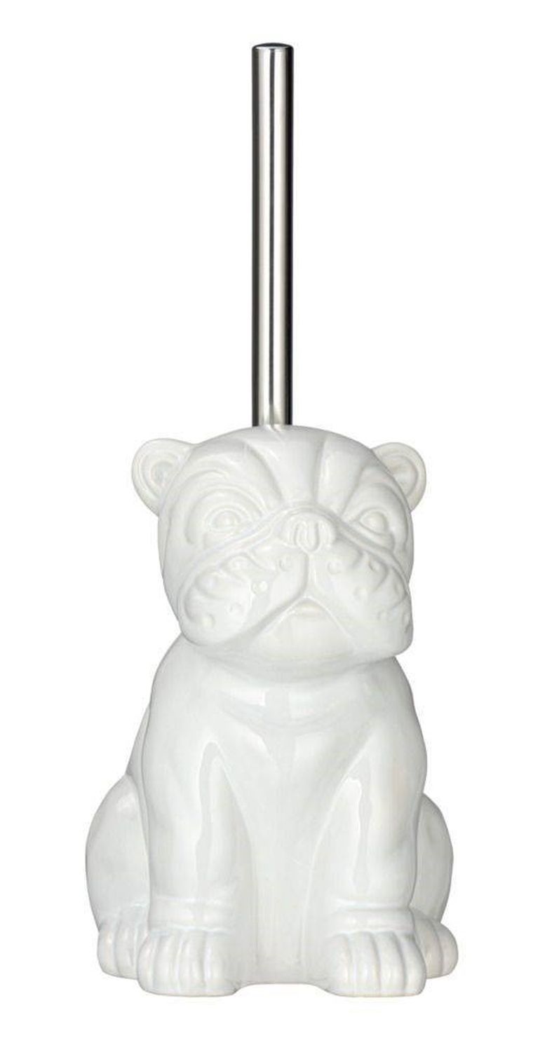 Szczotka do WC, Bulldog, biały