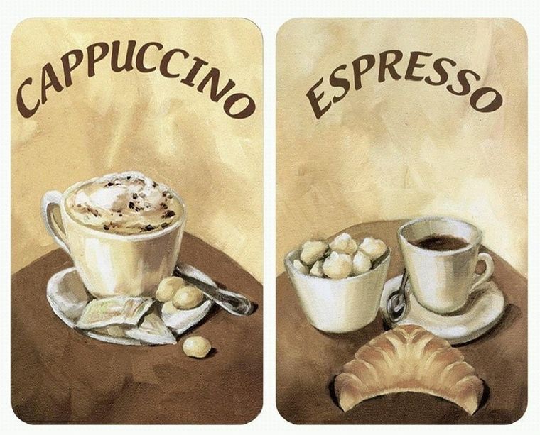 Szklane płyty ochronne, coffee, na kuchenkę, 2 szt.