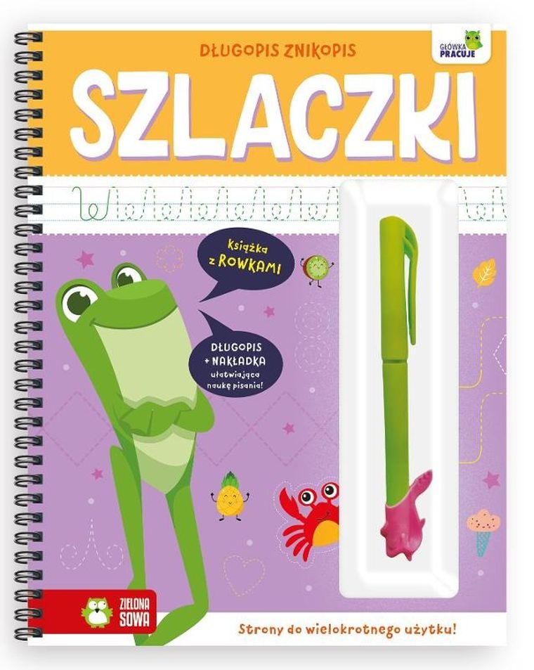 Szlaczki. Długopis znikopis