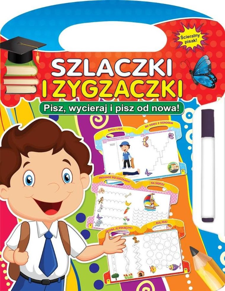Szlaczki i zygzaczki. Pisz, wycieraj i pisz od nowa!