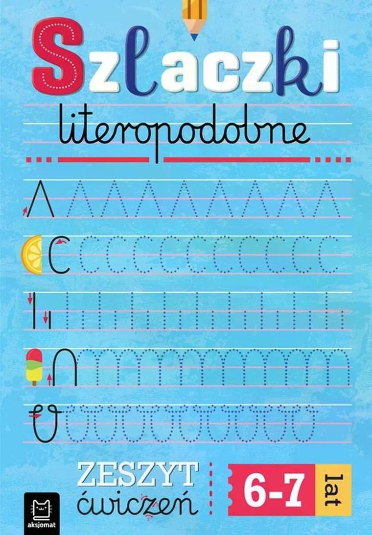 Szlaczki literopodopobne. Zeszyt ćwiczeń