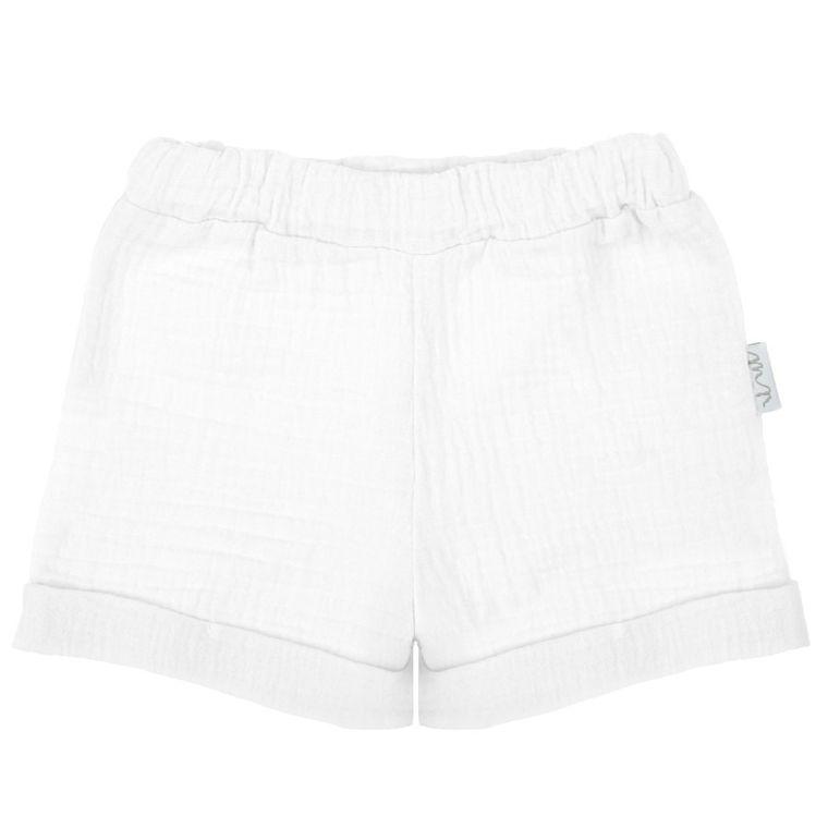 Szorty chłopięce, białe, Nicol