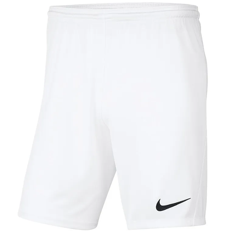 Szorty chłopięce, białe, Nike Y Park III Boys