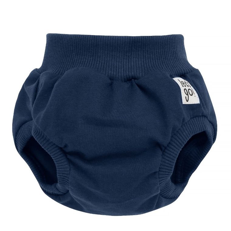 Szorty chłopięce, bloomersy, granatowe, Pinokio