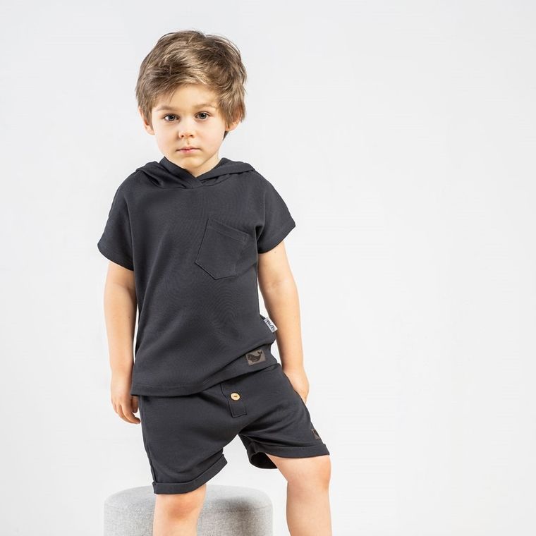 Szorty chłopięce, grafitowe, Nicol