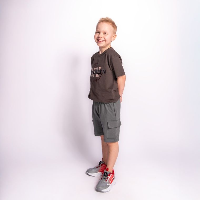 Szorty chłopięce, grafitowe, Tup Tup