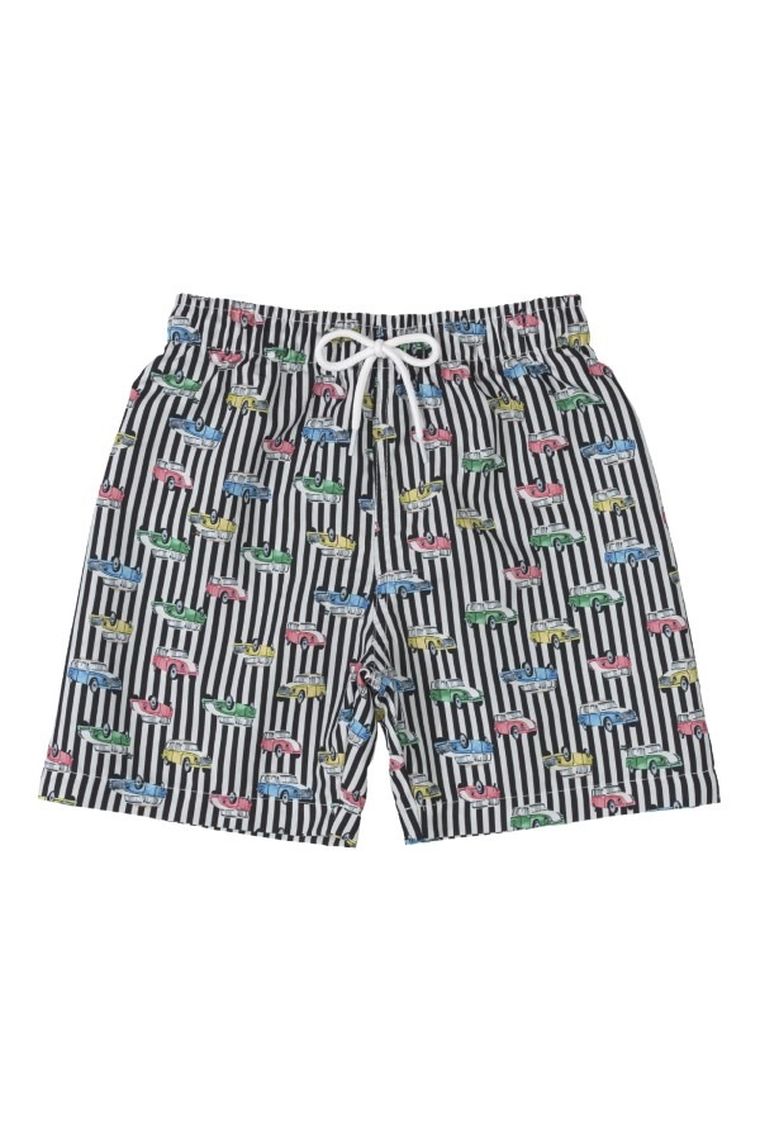 Szorty chłopięce, paski, auta, Quimby