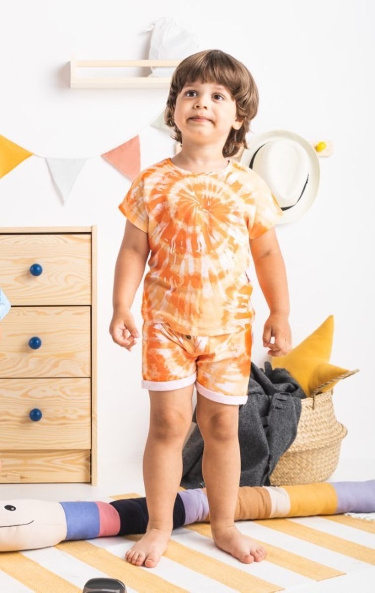 Szorty chłopięce, pomarańczowe, Nicol