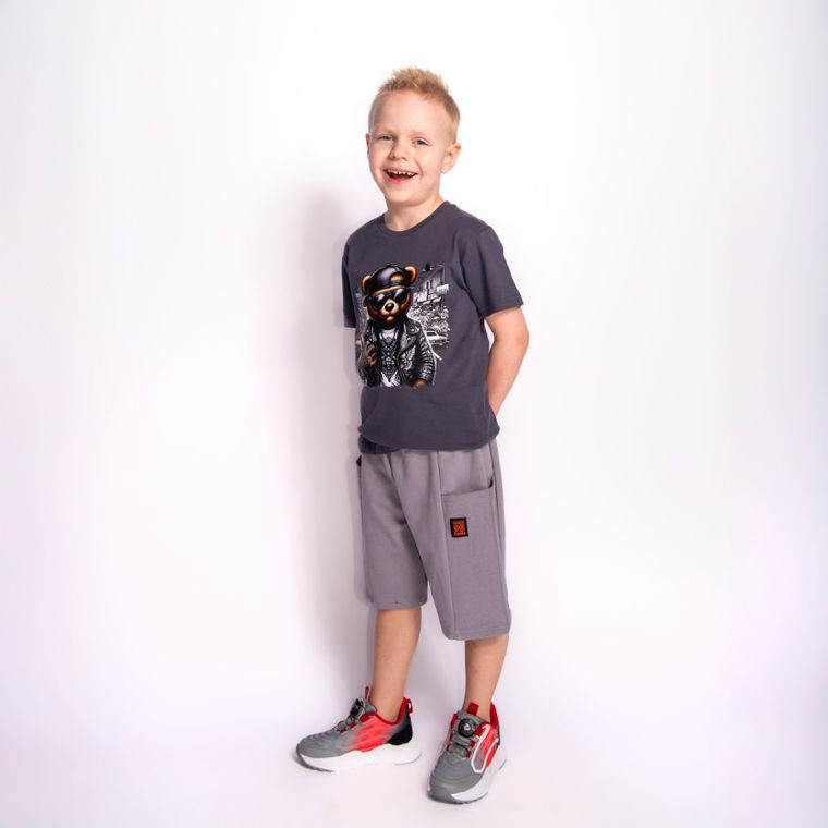 Szorty chłopięce, szare, Tup Tup