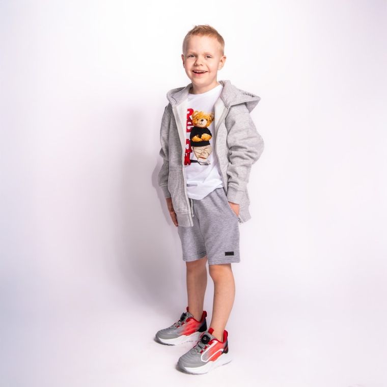 Szorty chłopięce, szary, Tup Tup