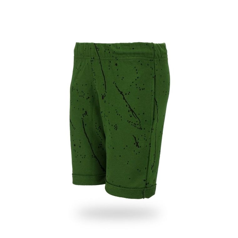 Szorty chłopięce, zielone, nakrapiany wzór, Tup Tup