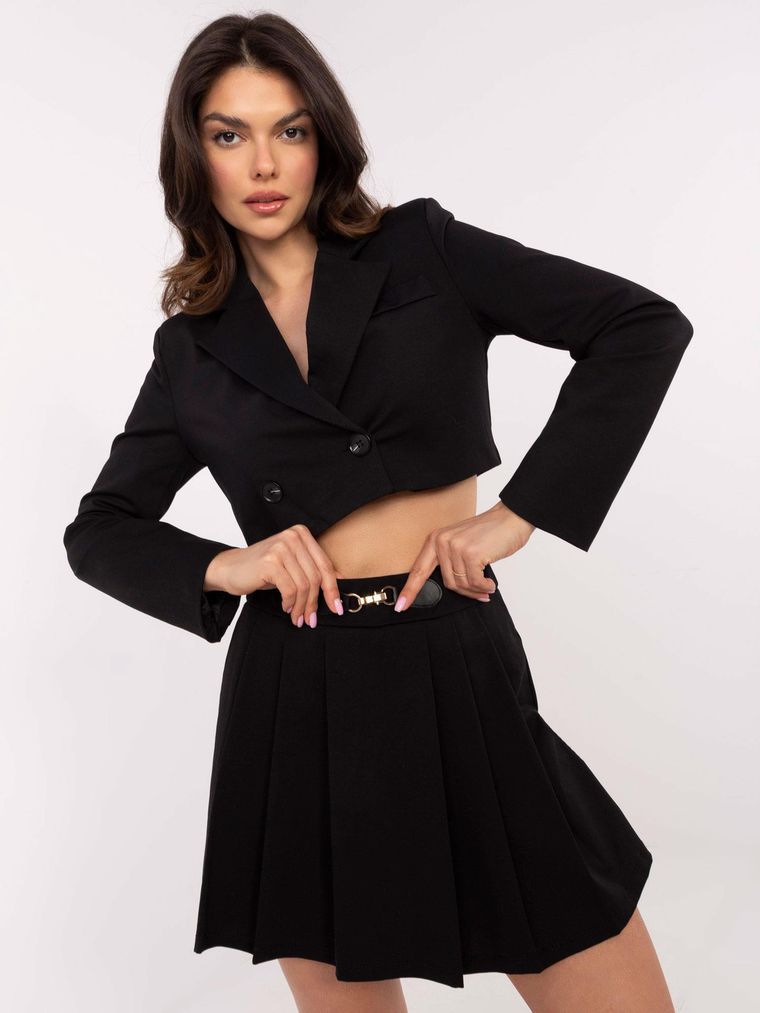 Szorty damskie, czarne, Italy Moda