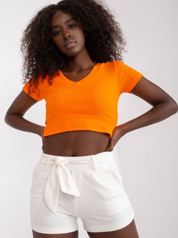 Szorty damskie, ecru, Rue Paris