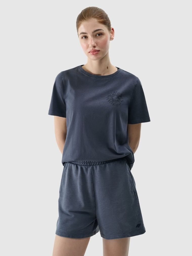 Szorty damskie, granatowe, 4F