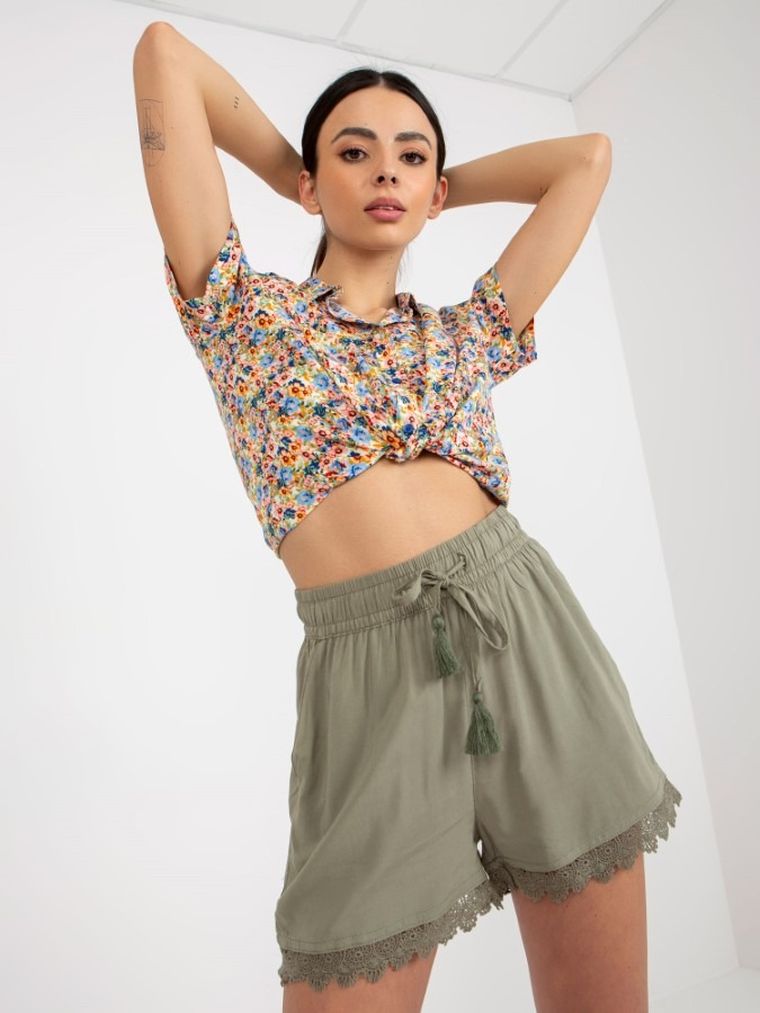 Szorty damskie, khaki, Sublevel