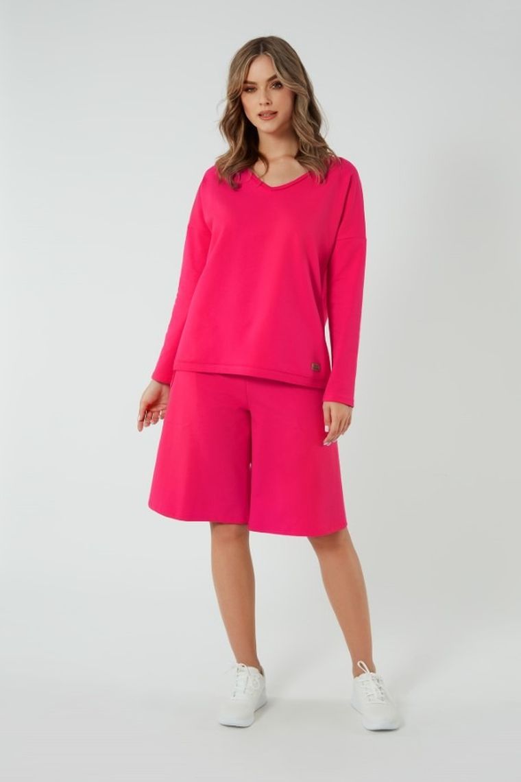 Szorty damskie, różowe, Madri, Italian Fashion