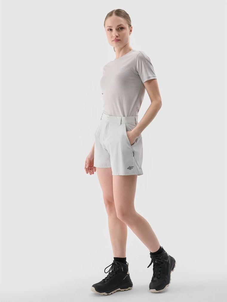 Szorty damskie, szare, 4F