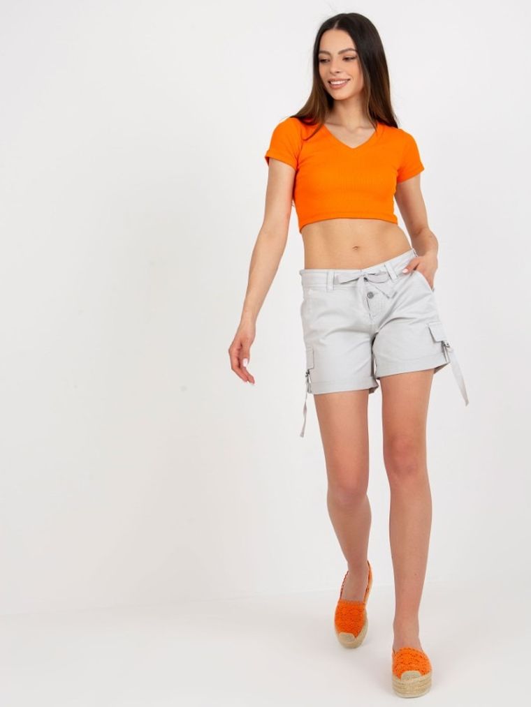 Szorty damskie, szare, Fresh Made