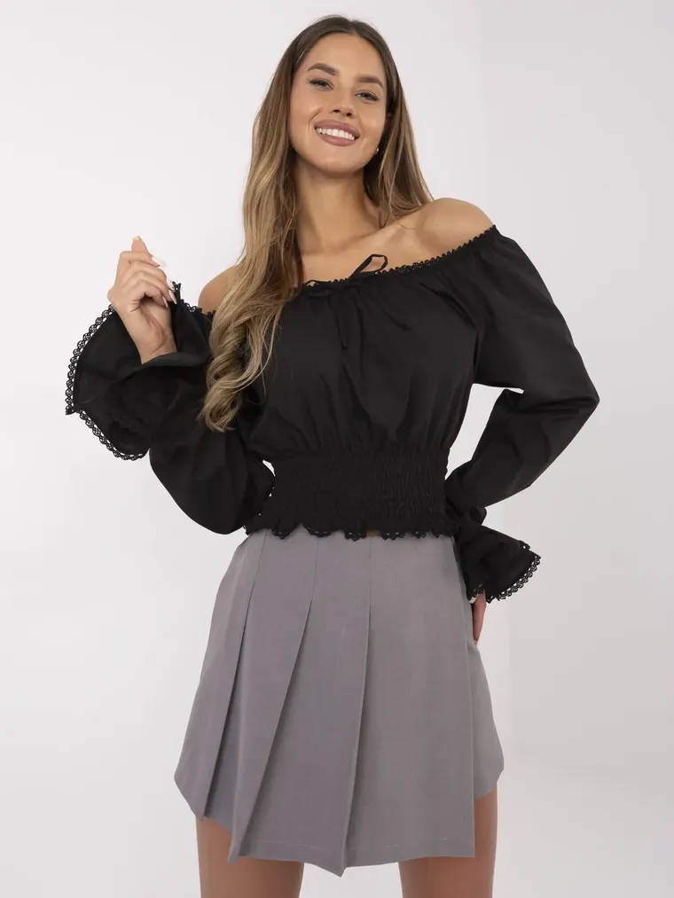 Szorty damskie, szare, Italy Moda