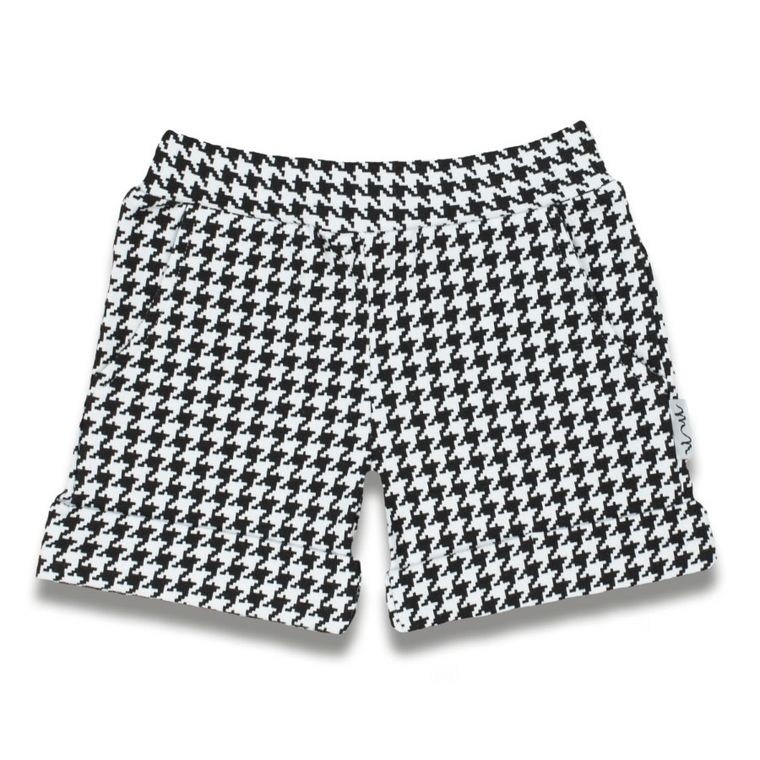 Szorty dziewczęce, biało-czarne, Nicol