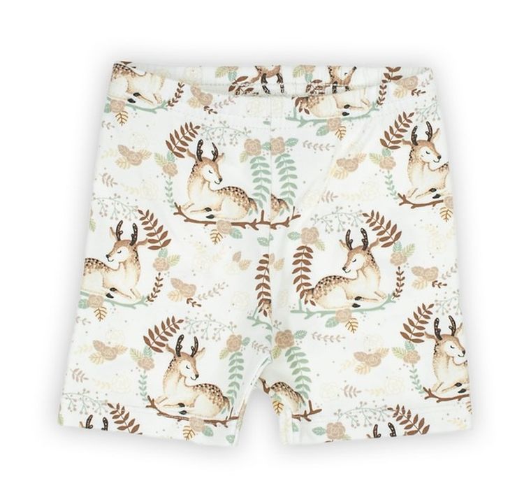 Szorty dziewczęce, ecru, Nicol