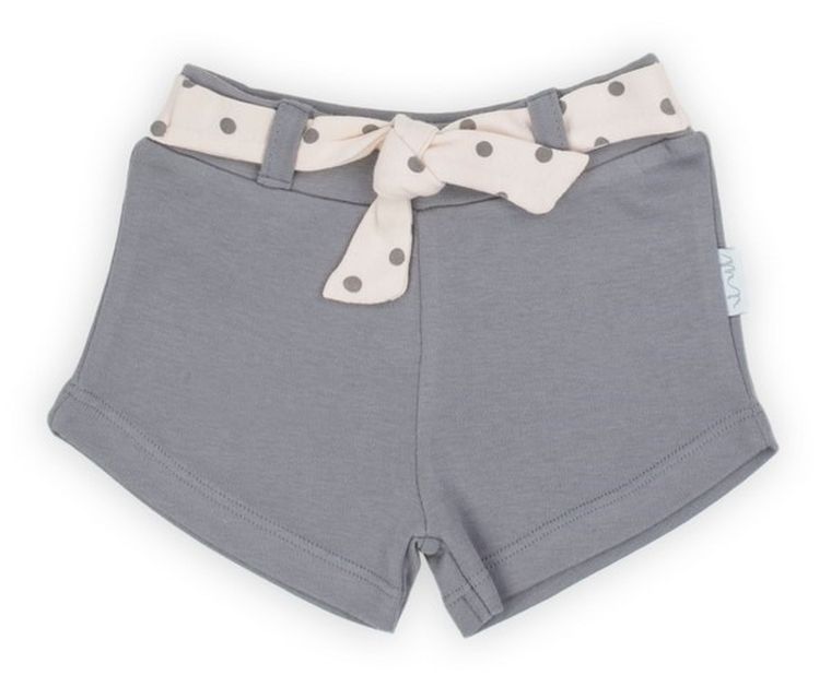 Szorty dziewczęce, grafitowe, Nicol
