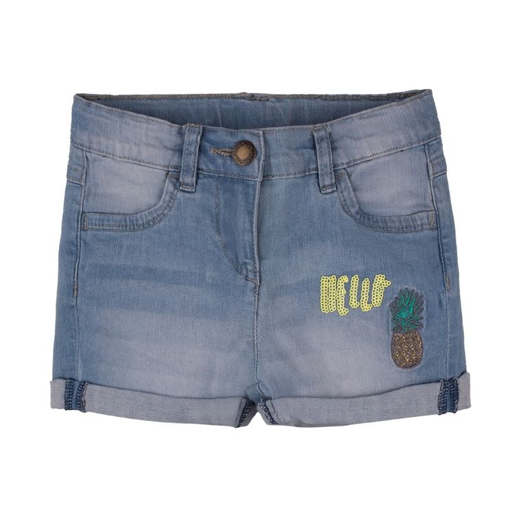 Szorty jeansowe dziewczęce, niebieskie, Tom Tailor