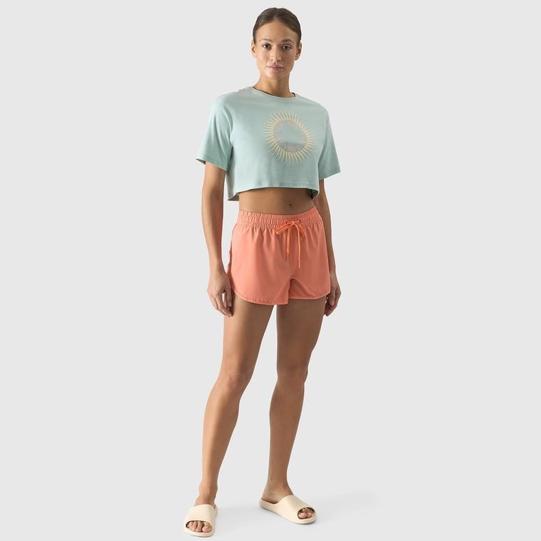 Szorty kąpielowe damskie, pomarańczowe, 4F