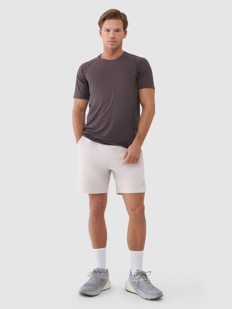 Szorty męskie, ecru, 4F