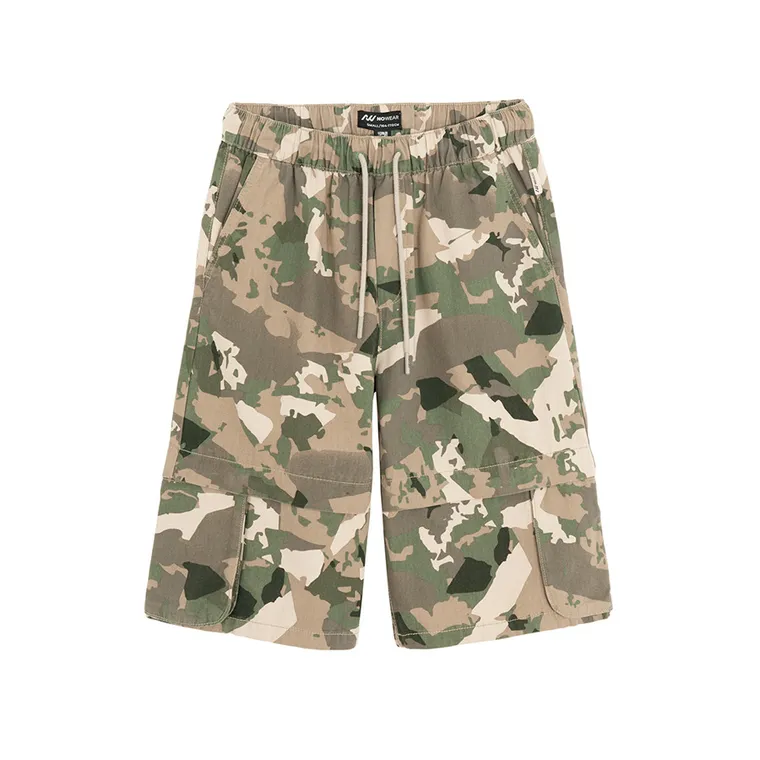 Szorty moro unisex o kroju baggy NOWEAR