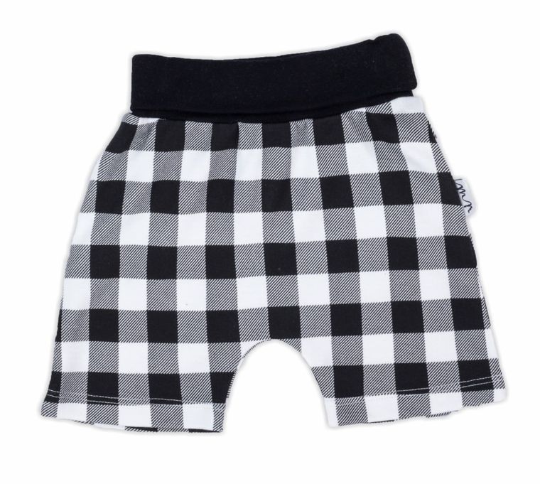Szorty niemowlęce, biało-czarne, Nicol