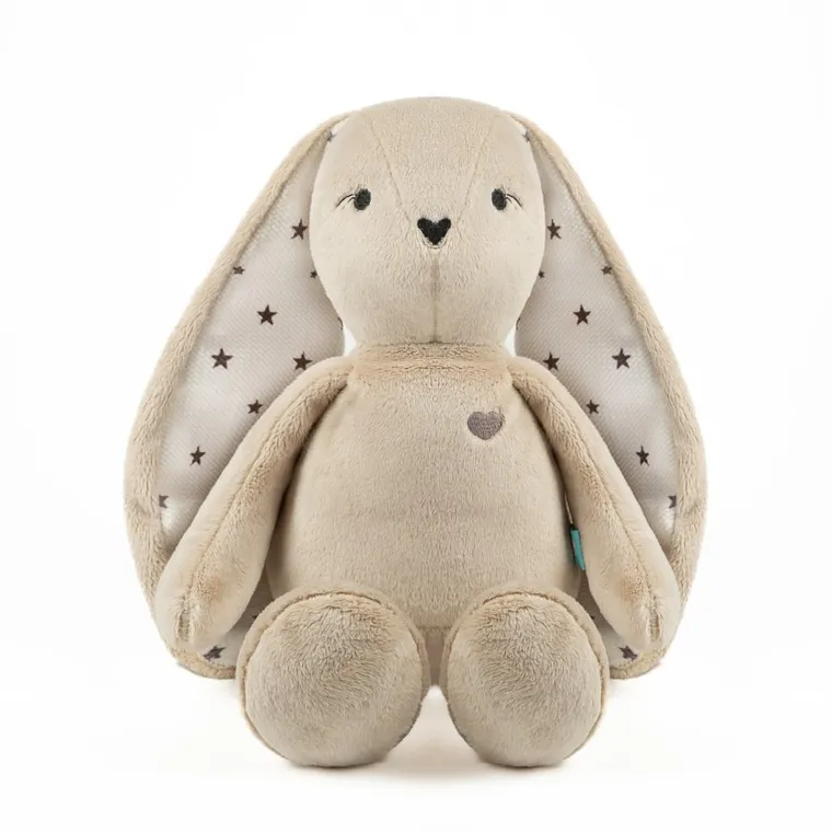 Szumisie, Szumiś Króliczek, maskotka z mechanizmem szumiącym, beżowa, gwiazdki, 17 cm