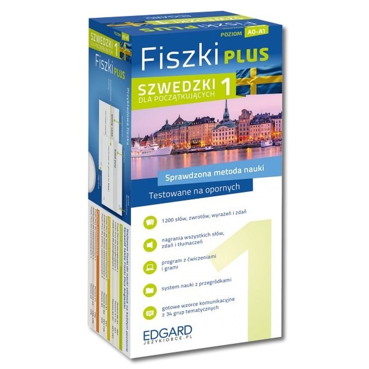 Szwedzki. Fiszki PLUS dla początkujących 1 A0-A1