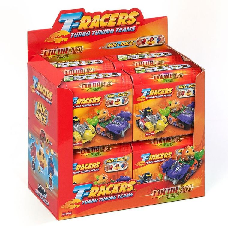 T-Racers, Color Rush, Car Racer, pojazd z figurką
