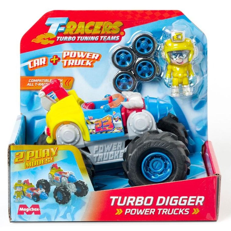 T-Racers 1 Turbo Wheel Boîte – Collection 8 Pilotes, Pièces Interchangeables, Plus De 500 Combinaisons, Cadeau Enfant Dès 4 Ans