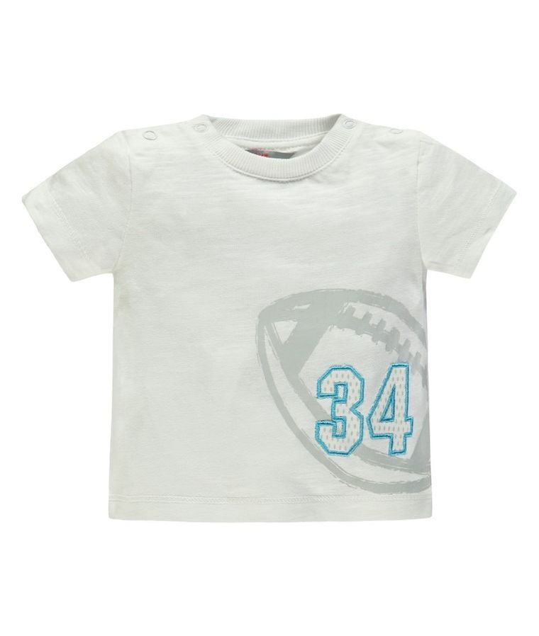 T-shirt chłopięcy, biały, Kanz