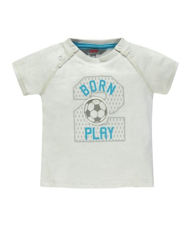 T-shirt chłopięcy, biały, Kanz