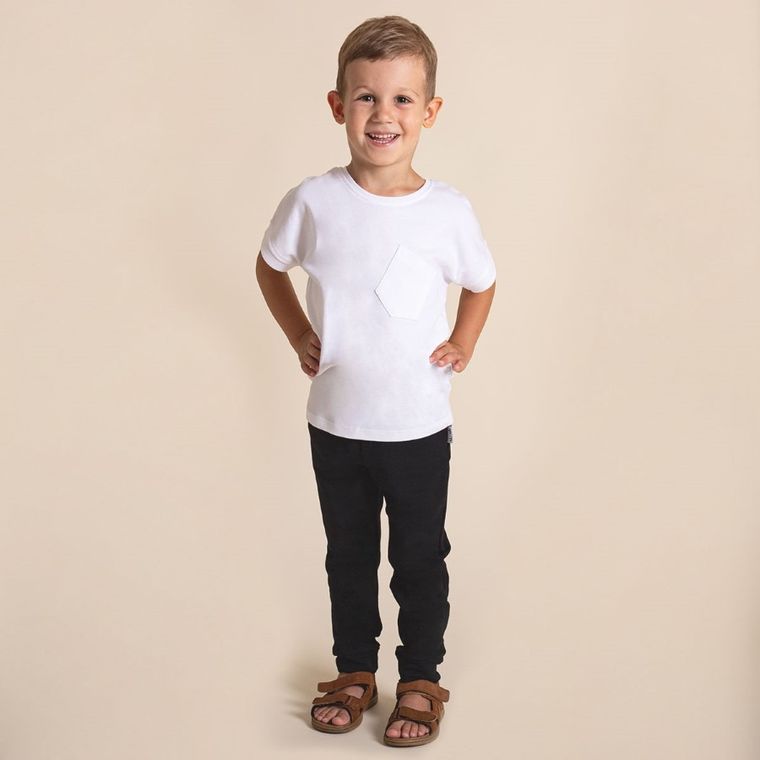 T-shirt chłopięcy, biały, Nicol