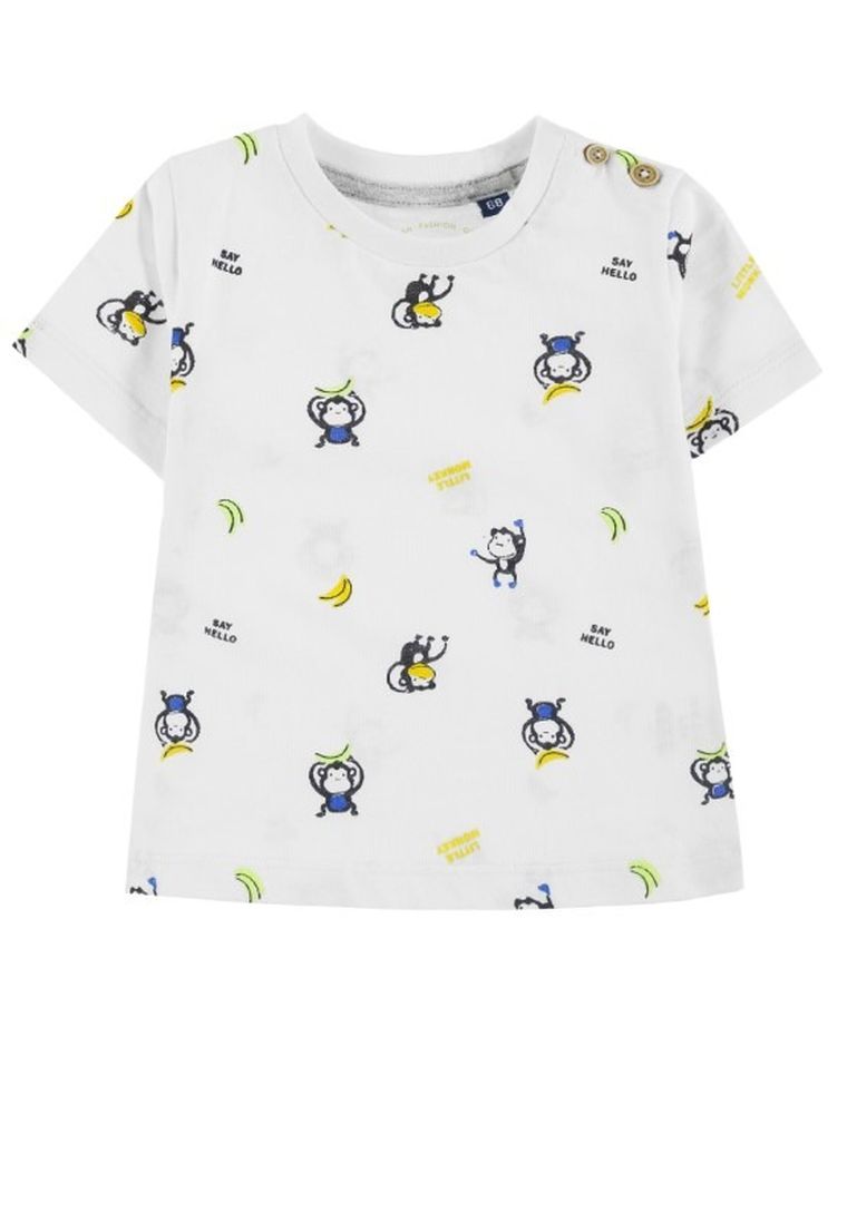 T-shirt chłopięcy, biały, Tom Tailor