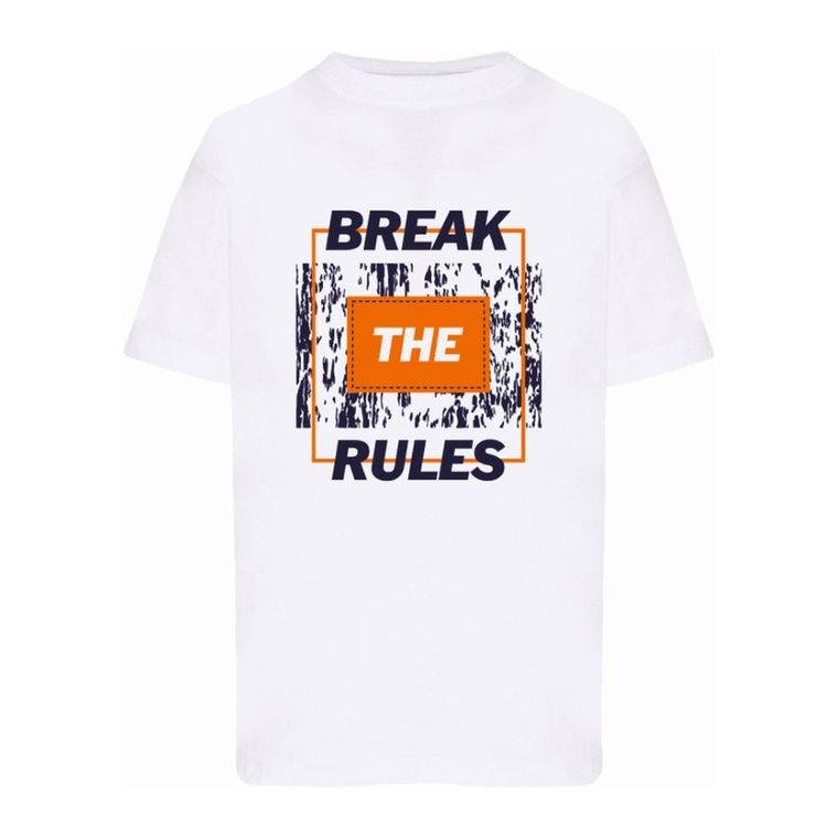 T-shirt chłopięcy, biały, Tup Tup